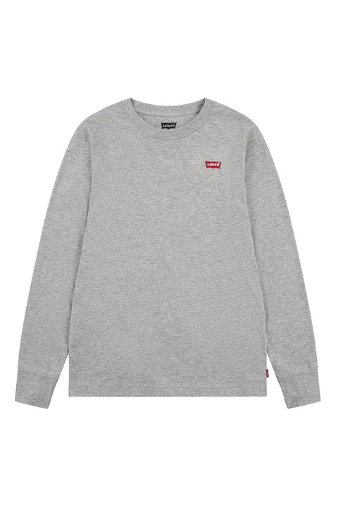 Levi's, Bluza din amestec de bumbac cu detaliu logo, Gri melange