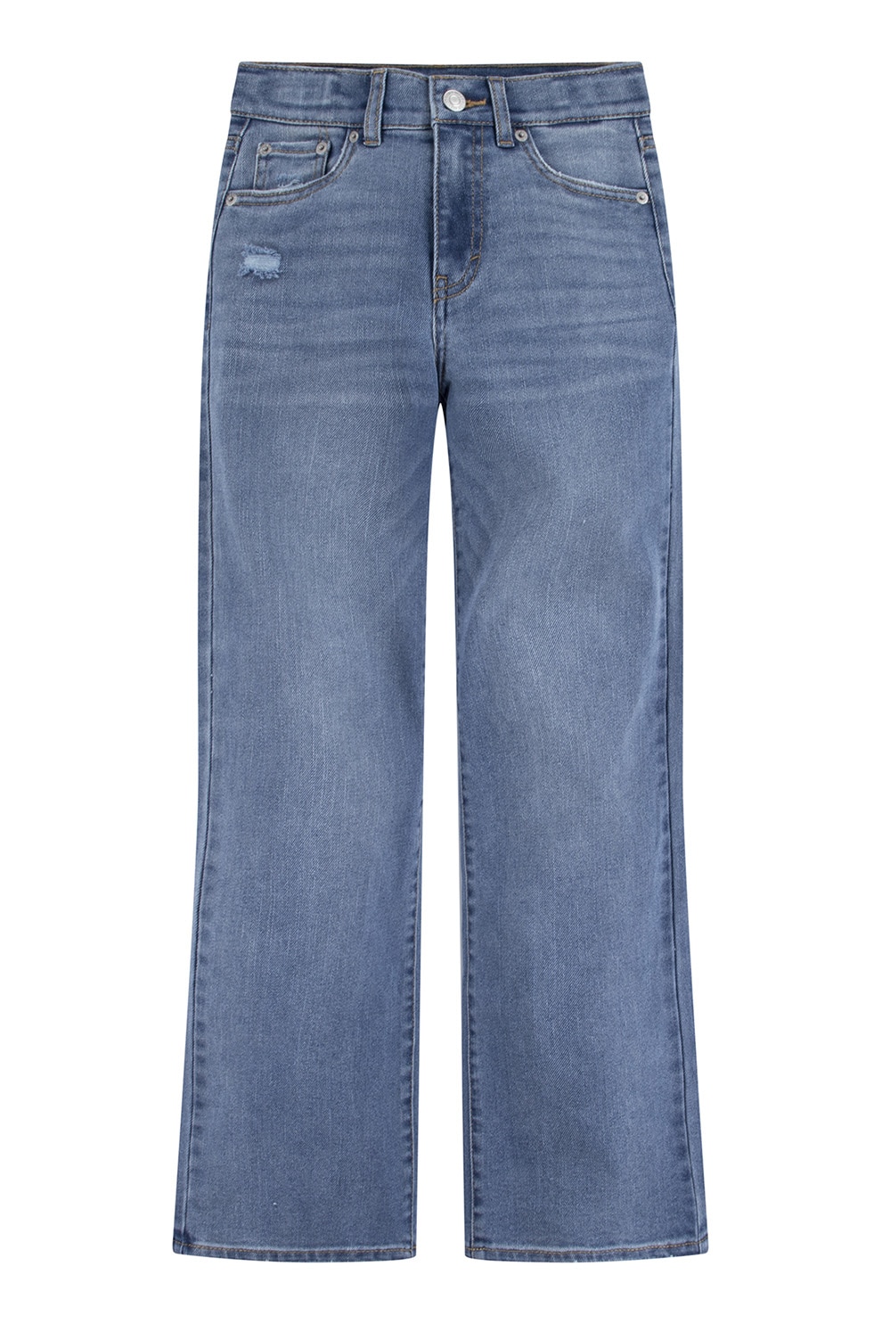 Levi's, Blugi din amestec de bumbac cu croiala ampla, Albastru prafuit, 92 CM