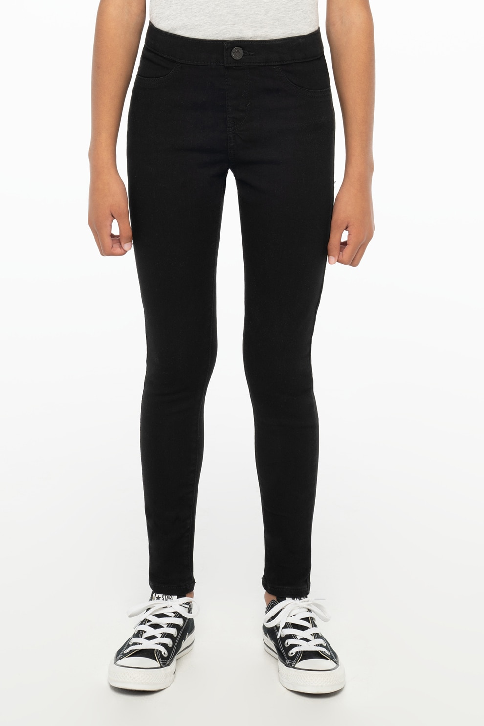 Levi's, Blugi skinny cu 5 buzunare, Negru, 158 CM