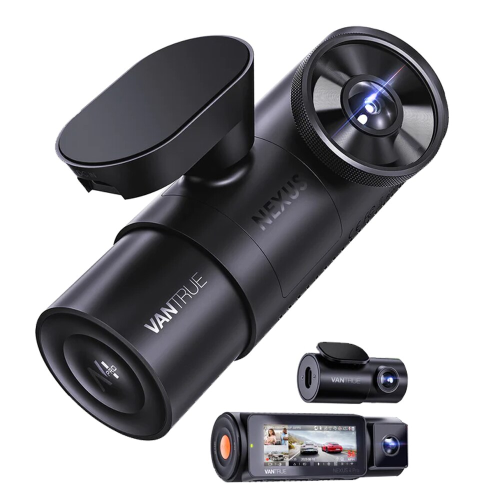 Vantrue　N4 Camera auto tripla Vantrue N4 Pro fata-spate-interior, WiFi 5GHz