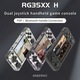 Ретро преносима конзола ANBERNIC RG35XX H с игри, четири ядра Cortex-A53 1.5GHz, 1GB LPDDR4, IPS LCD 3.5" 640x480, 3300 mAh, WiFi 5, Bluetooth 4.2, прозрачно бяло
