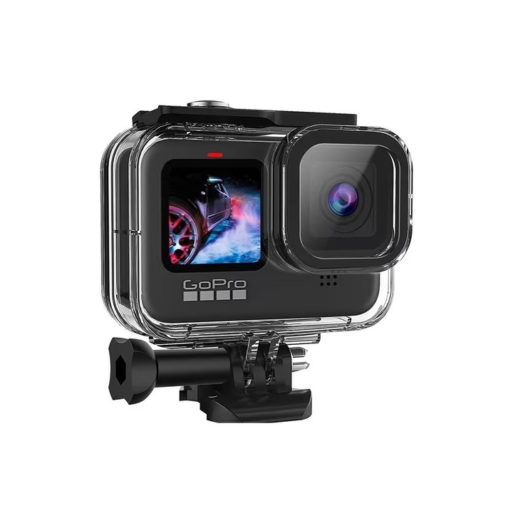 Carcasa protectie waterproof pentru camera video sport GoPro Hero9/10/11 Negru