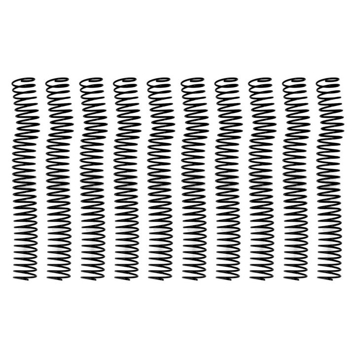 10 db spirálkötő tekercs készlet, 29mm, 30 lyuk, fekete
