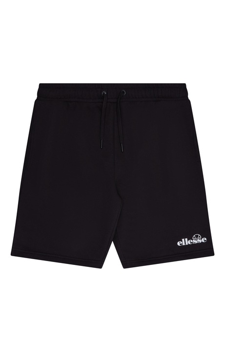 ELLESSE, Pantaloni scurti din amestec de bumbac cu snur, Negru, 2XL