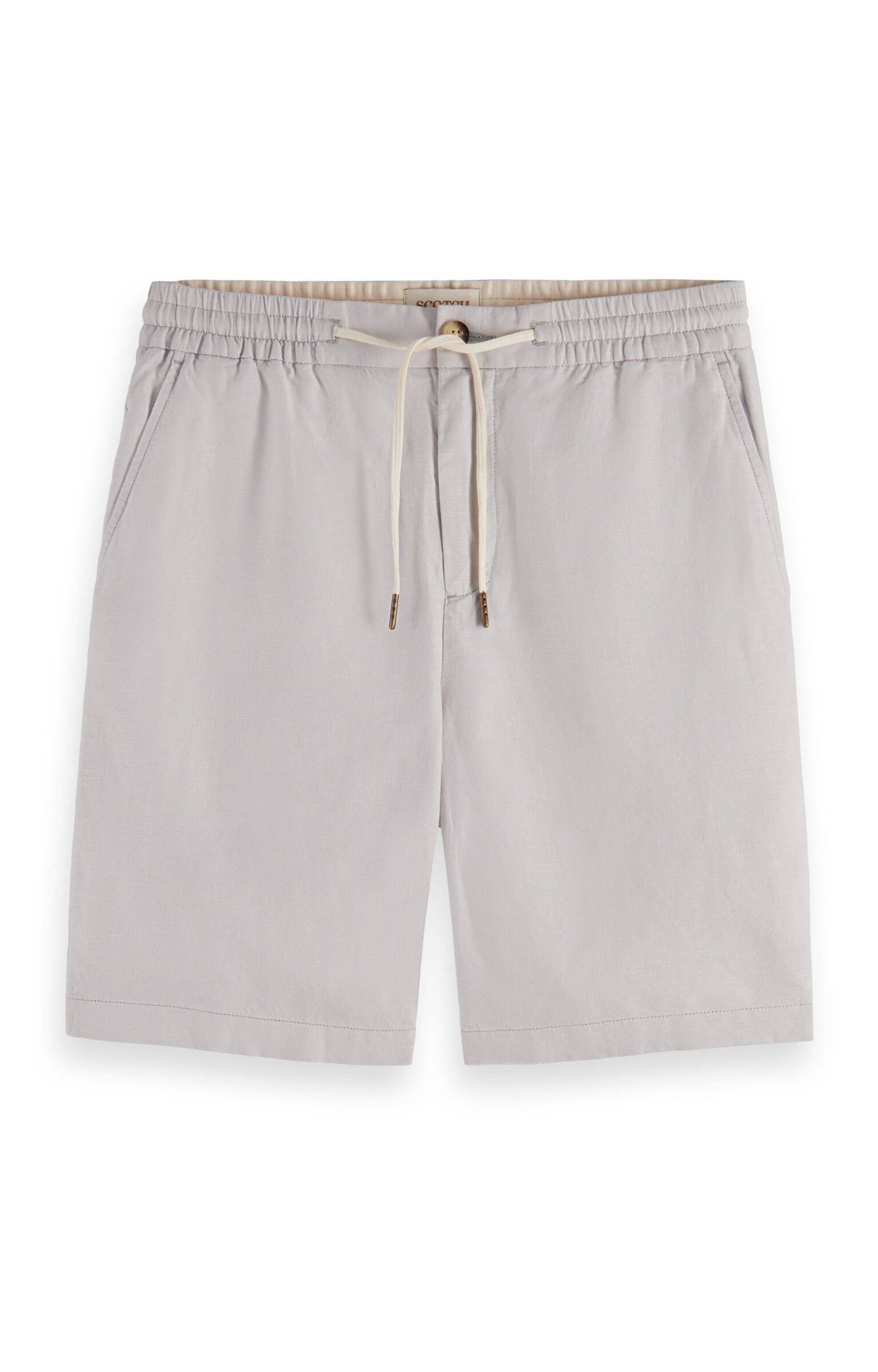Scotch & Soda, Bermude din bumbac si in Fave, Gri, 28