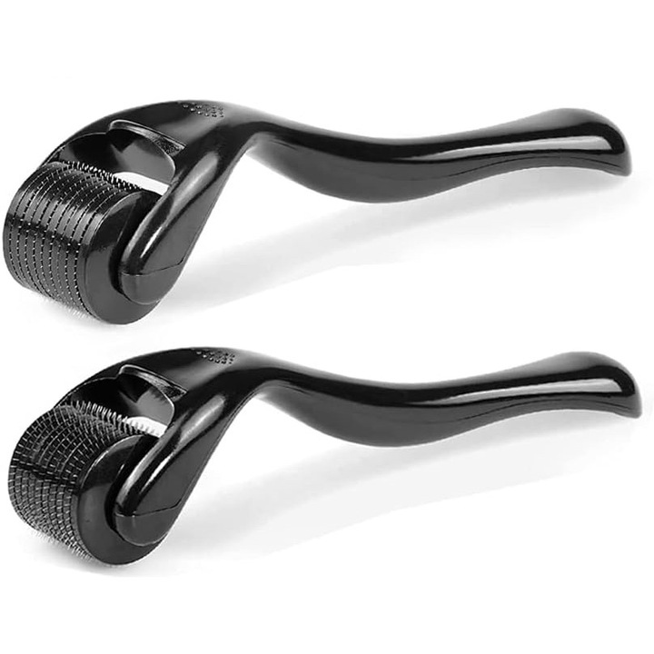 Set 2 derma roller, EJANBO, 0.5mm, Negru