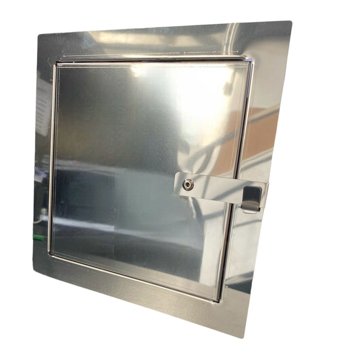 Usita vizitare inox cu zavor Eco 200x200 mm