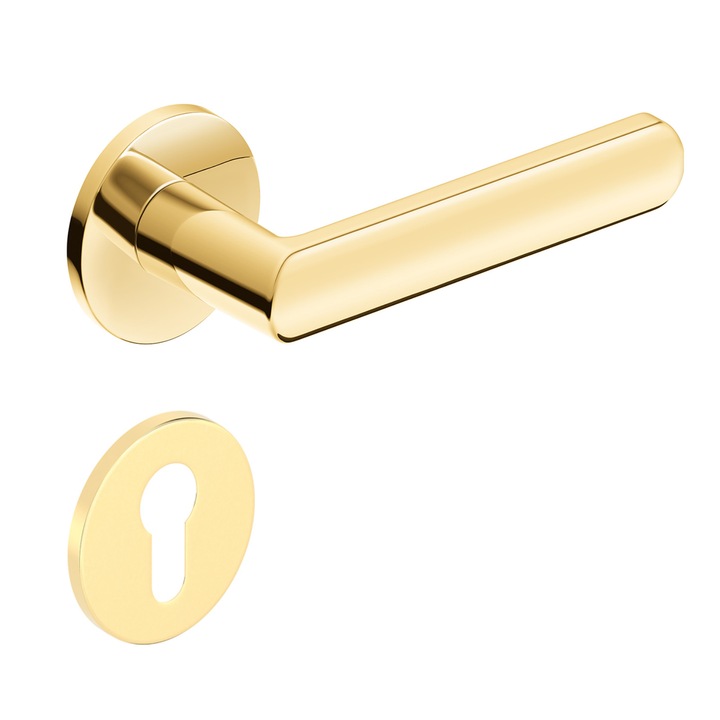 Maner usa model LunaR slim auriu lucios rozeta yala