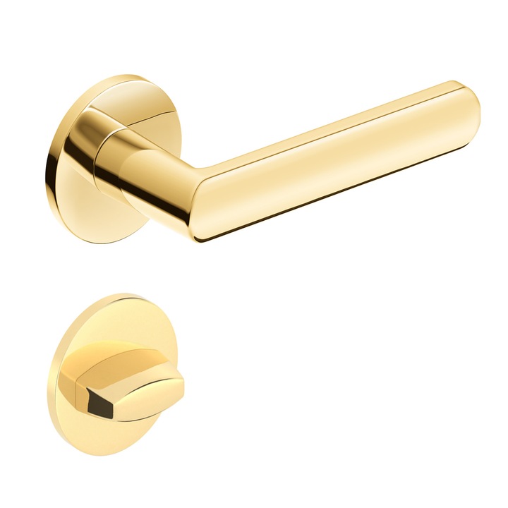 Maner usa model LunaR slim auriu lucios rozeta wc