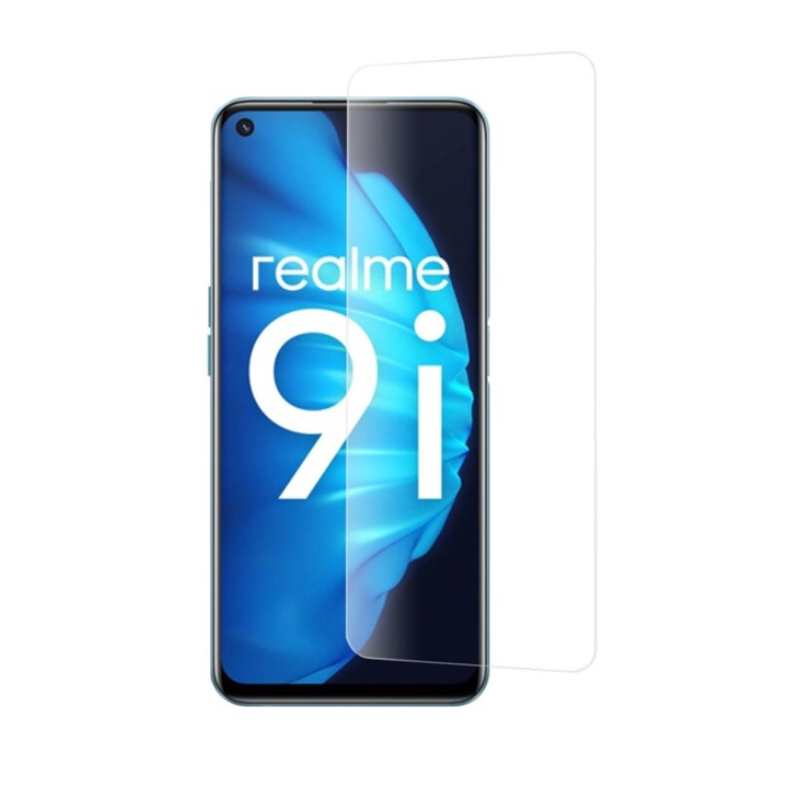Folie de protectie compatibila cu Realme 9i/9 5G/9 Pro/8i/Narzo 50/Oppo A76/A96/OnePlus Nord CE 2 Lite 5G, Clear Vision, sticla securizata, Transparent