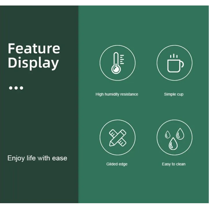 Комплект керамични чаши, с подгряване, Бяла със златист надпис Как си ...