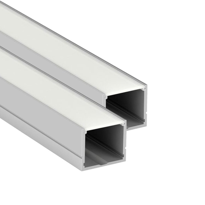 2db galvanizált alumínium profil készlet, LMX-2020, LED Market, hossza 2m