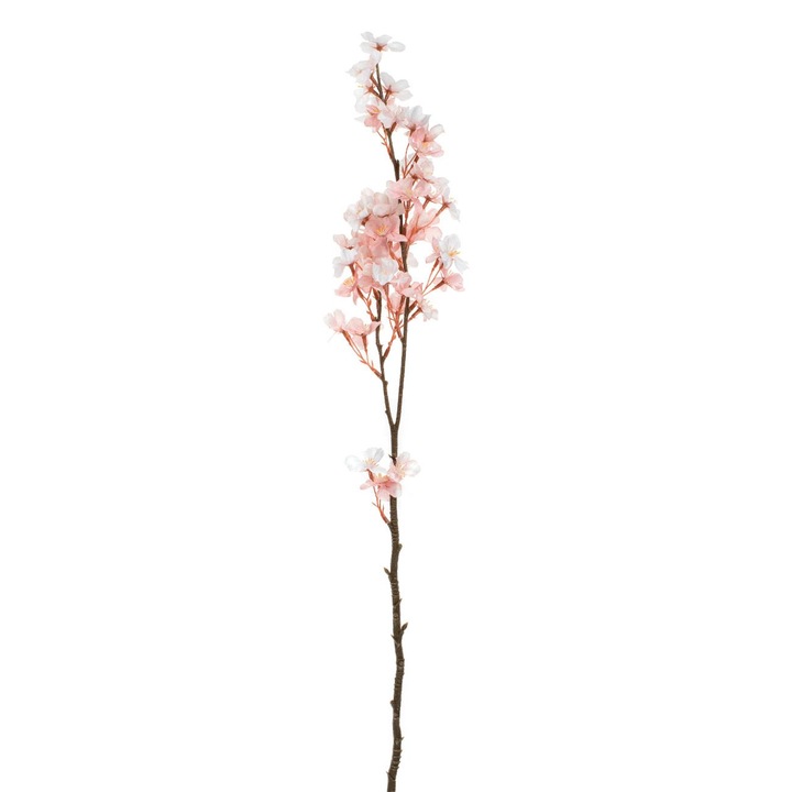 Ramura artificiala decorativa Shopiens® de migdal cu flori roz, 60 cm