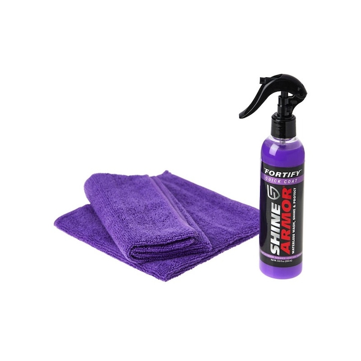 Kit Ceara Lichida Ceramica Efect Hidrofob 236ml cu Laveta de microfibra