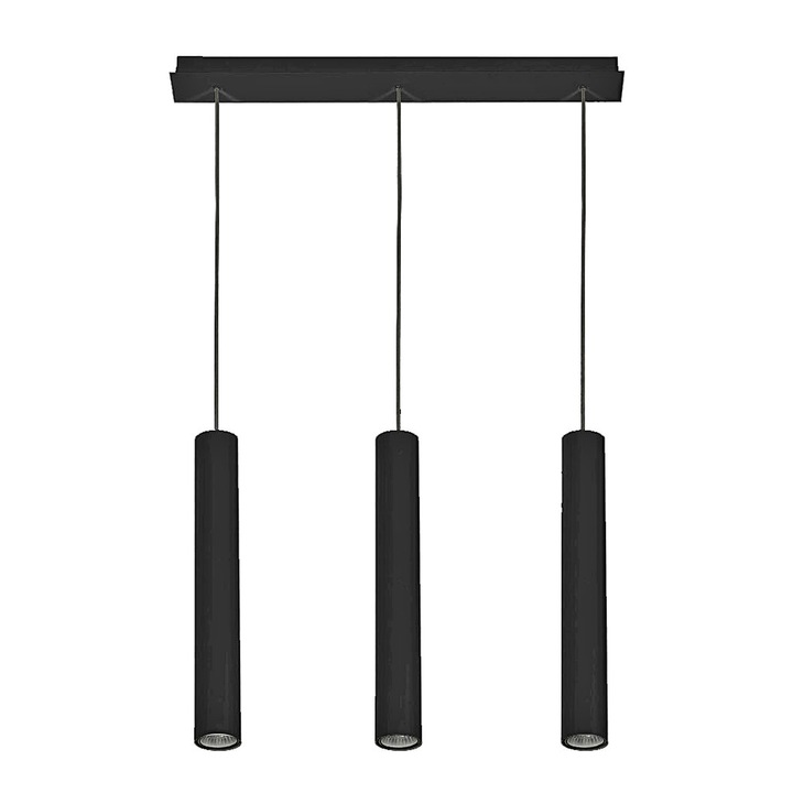 Lampa suspendata EYE III, lungime 62 cm, negru