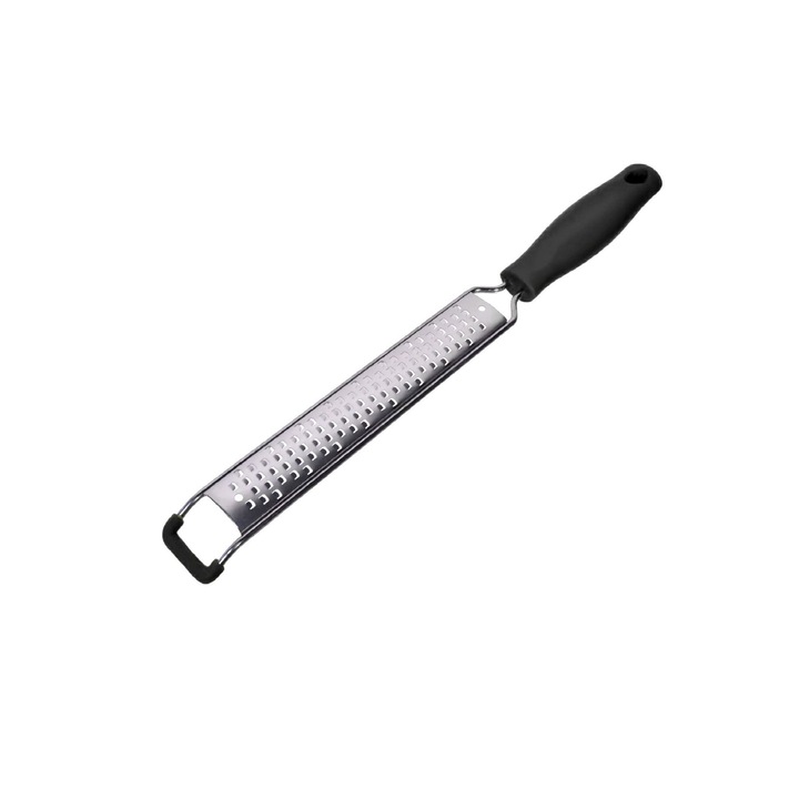 Кухненско ренде, метално, едностранно с черна дръжка