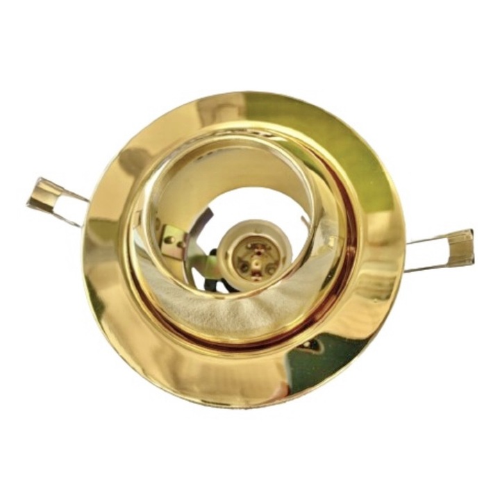 Spot R63 auriu, OMS Lighting, Ceramica, E27, 1x60W, 15.1x13.3cm