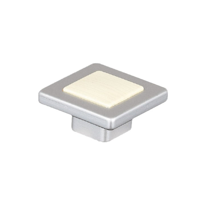 Gomb négyzet alakú bútorokhoz, műanyag, 1104-05, fenyő