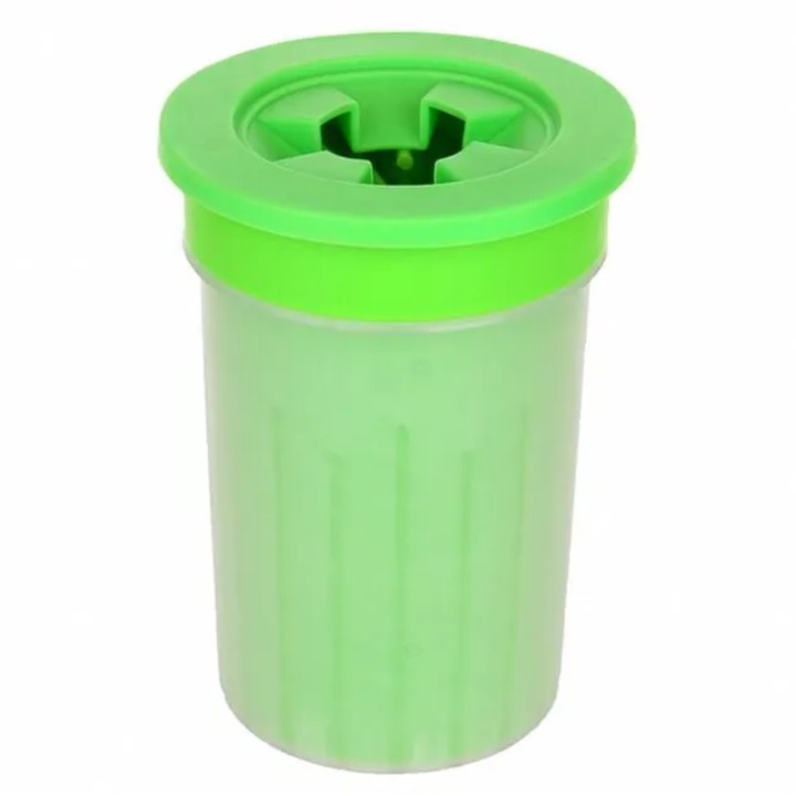 Dispozitiv din silicon de curatarea labuletor, Zola®, pentru animale, marimea M, 15x11 cm, verde