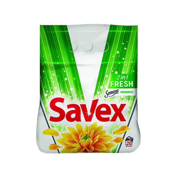Detergent Automat Savex, 2KG, 2In1 Fresh