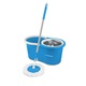 Set mop rotativ, Spin Mop Perfect Clean 96407, galeata cu roti si storcator, rotire 360 grade Albastru