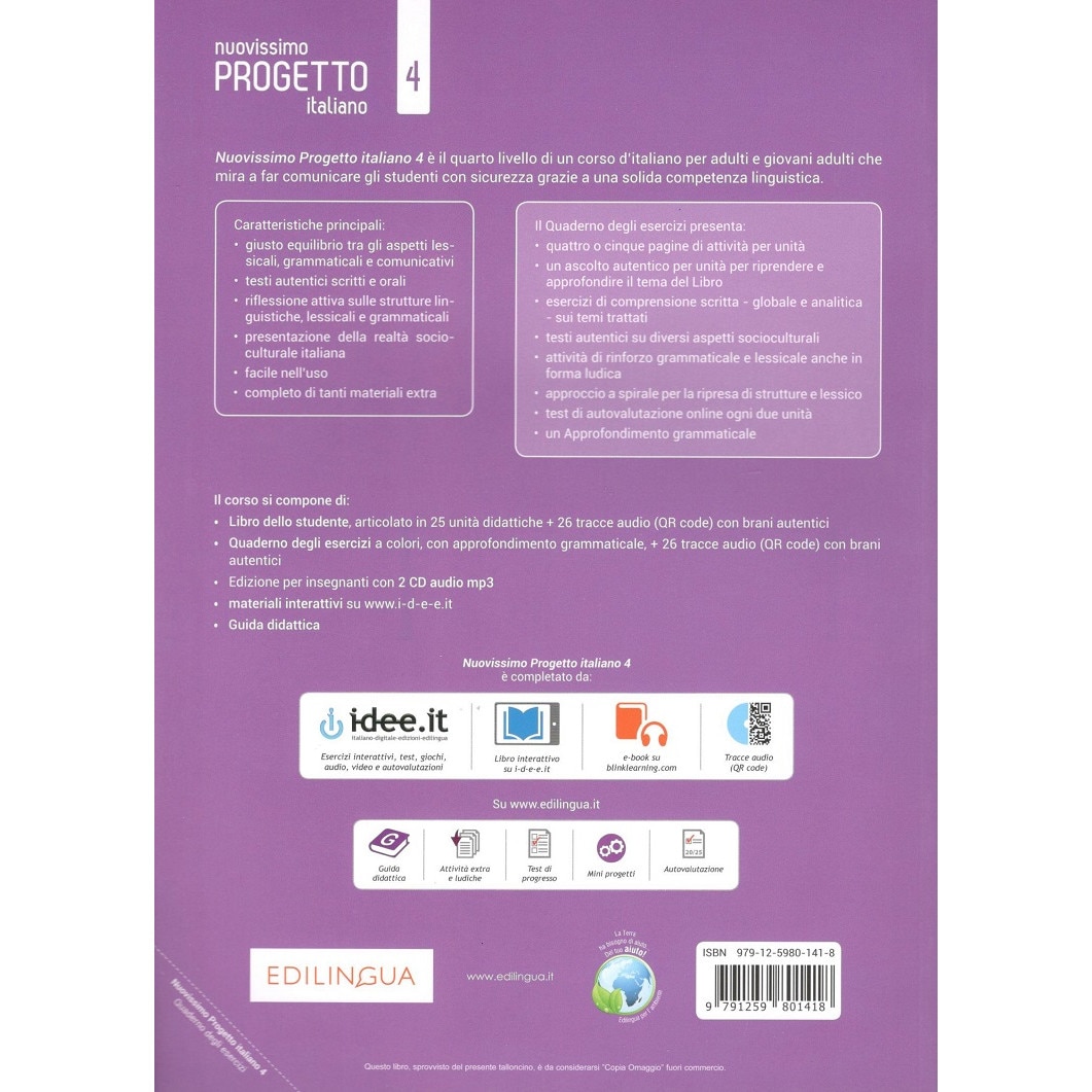 Nuovissimo Progetto Italiano 3 Guida al Quaderno Esercizi Pdf - Canvas
