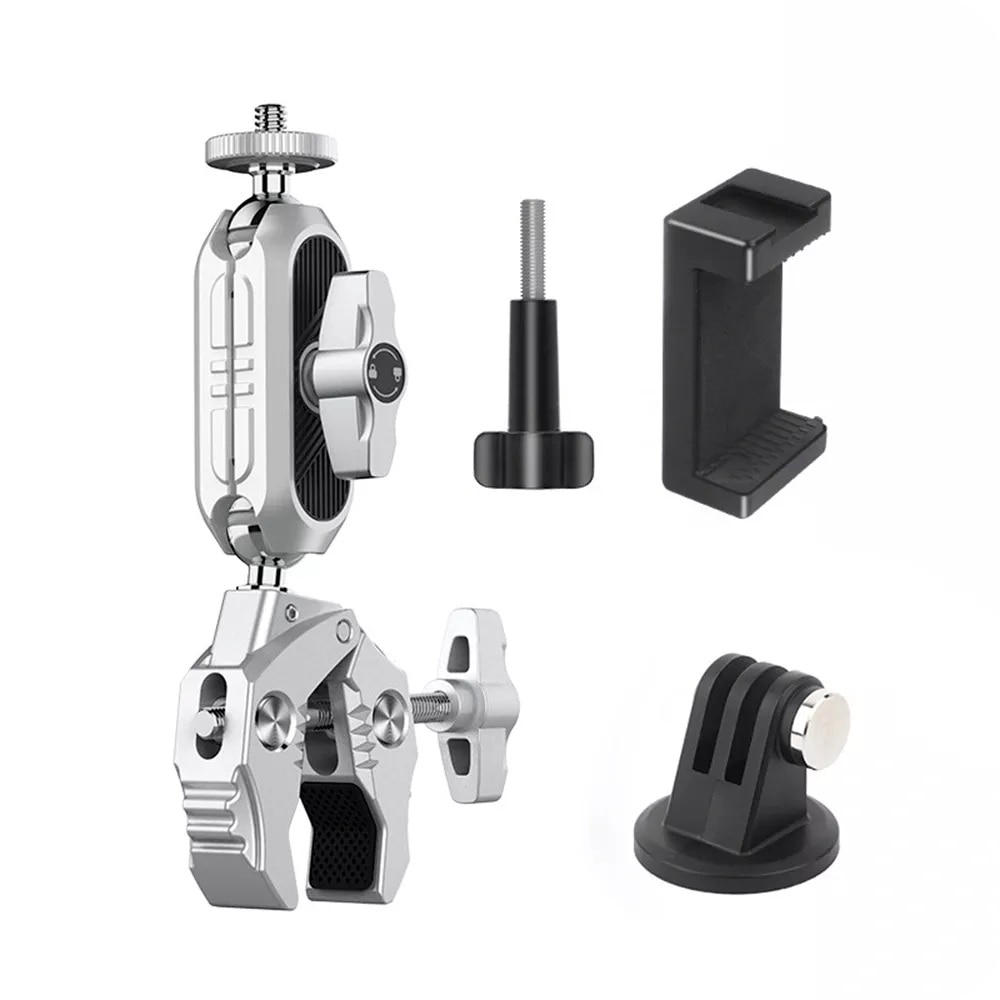 SEASKY Morsetto Parabrezza M1 Per GoPro, DJI, Insta360 - Lega Alluminio Per Moto E Action Cam - Foto 4