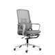 Scaun de birou ergonomic Mark Adler Manager 3.6, inaltime reglabila, cu suport pentru picioare, mesh, brate reglabila, Gri