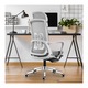Scaun de birou ergonomic Mark Adler Manager 3.6, inaltime reglabila, cu suport pentru picioare, mesh, brate reglabila, Gri