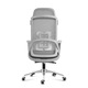Scaun de birou ergonomic Mark Adler Manager 3.6, inaltime reglabila, cu suport pentru picioare, mesh, brate reglabila, Gri