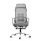 Scaun de birou ergonomic Mark Adler Manager 3.6, inaltime reglabila, cu suport pentru picioare, mesh, brate reglabila, Gri