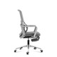 Scaun de birou ergonomic Mark Adler Manager 3.6, inaltime reglabila, cu suport pentru picioare, mesh, brate reglabila, Gri