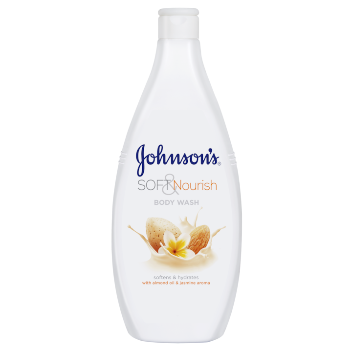 Gel de dus cu ulei de migdale si aroma de iasomie JOHNSON'S® Soft & Nourish, 750ml
