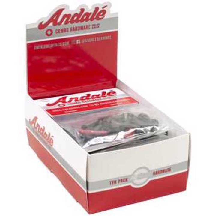 Set 10 suruburi si piulite, ANDALE, metal, 7/8', negru