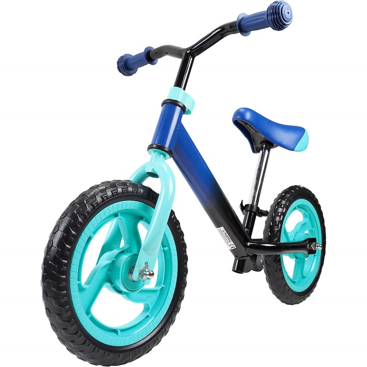 Bicicleta fara pedale pentru copii Action One Starter, 12 inch, blue