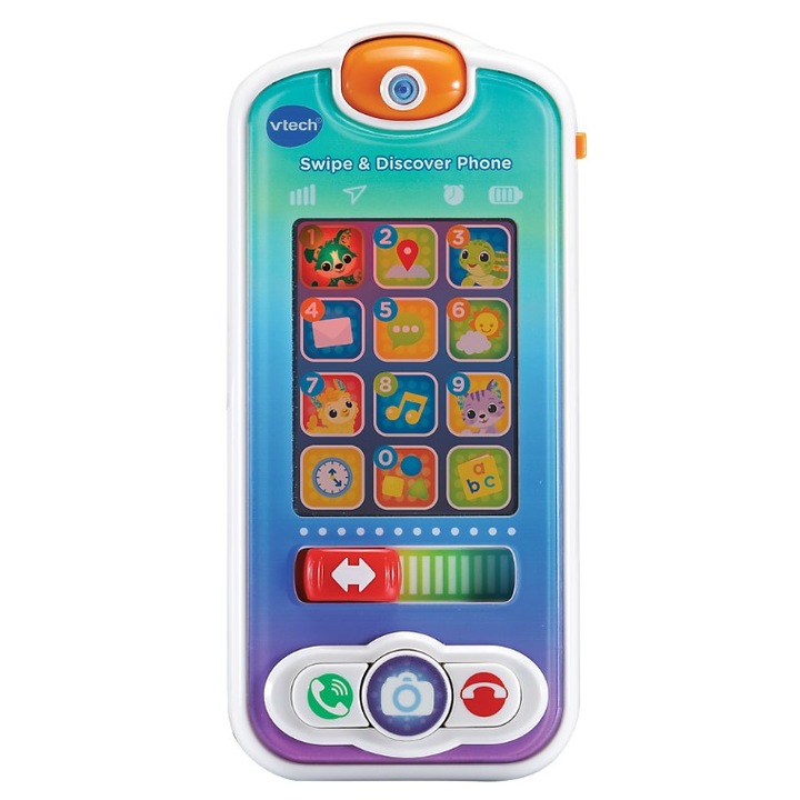 Интерактивна играчка Vtech Smartfonik Malego Odkrywcy, сензорен екран, над 70 израза и песни