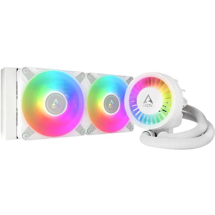 Hűtő ARCTIC Liquid Freezer III 240 A-RGB, Folyadékhűtés, AIO 240mm, Intel/AMD, Fehér