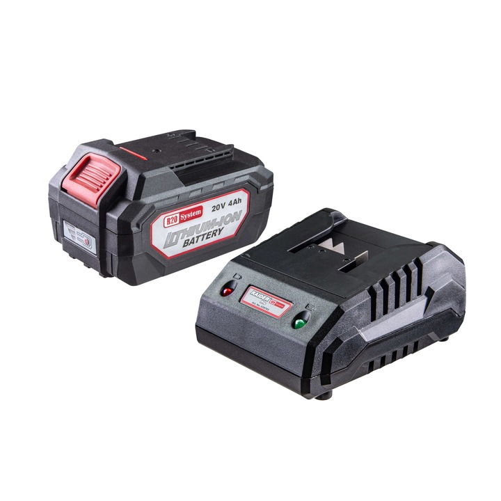 Комплект зарядно и батерия за RDP-R20, 20 V, 4 Ah, Raider 131167