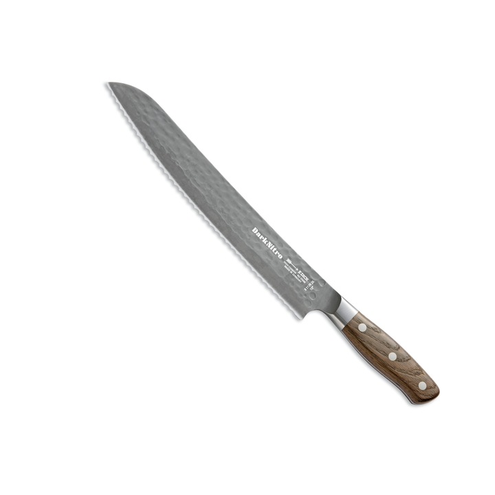 Cutit pentru paine, F. DICK DARKNITRO, lama dreapta 26 cm, serata, 8.1139.26