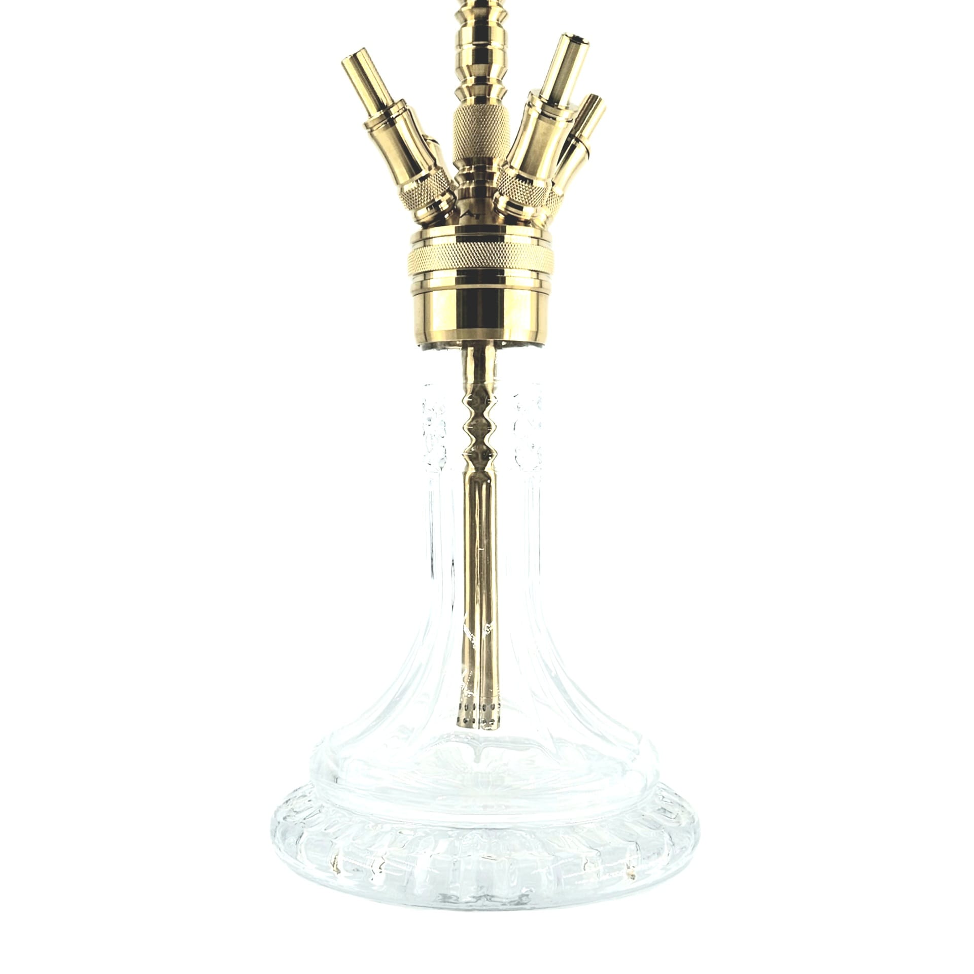 Наргиле AT HOOKAH Q2G INOX GOLD 70см напълно оборудвано - eMAG.bg