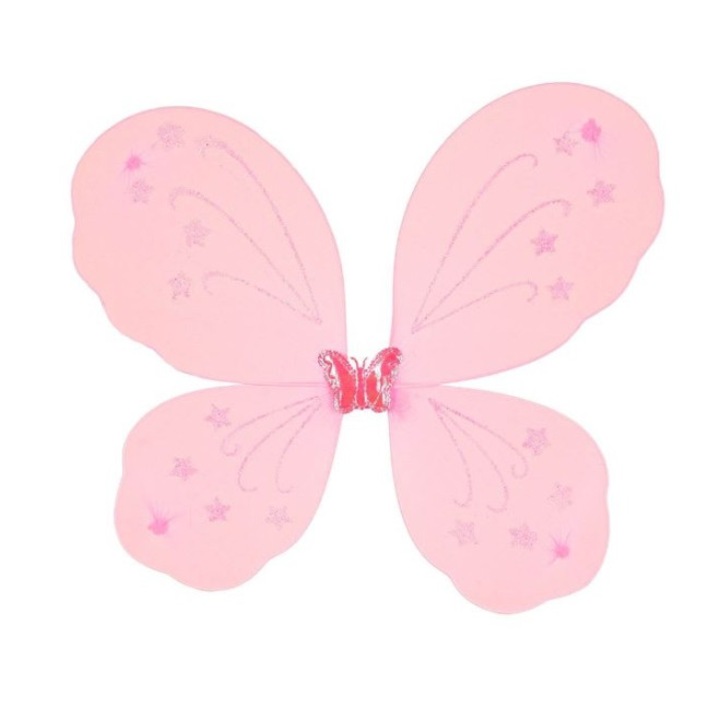 Aripi roz de fluturas pentru deghizare la bal mascat sau serbare, 37 x 40 cm, 3 ani +
