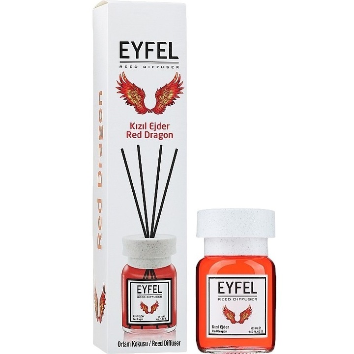 Odorizant de camera cu betisoare, Eyfel, Aroma Red Dragon, 120 ml