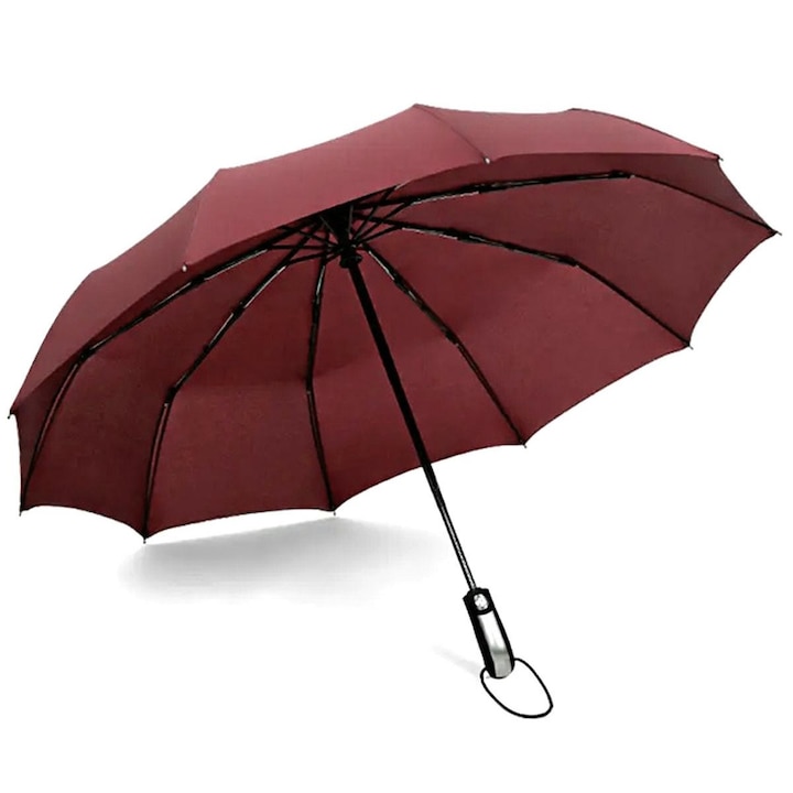 Esernyő, Zola®, összecsukható, masszív fogantyú, külső átmérő 116 cm, piros