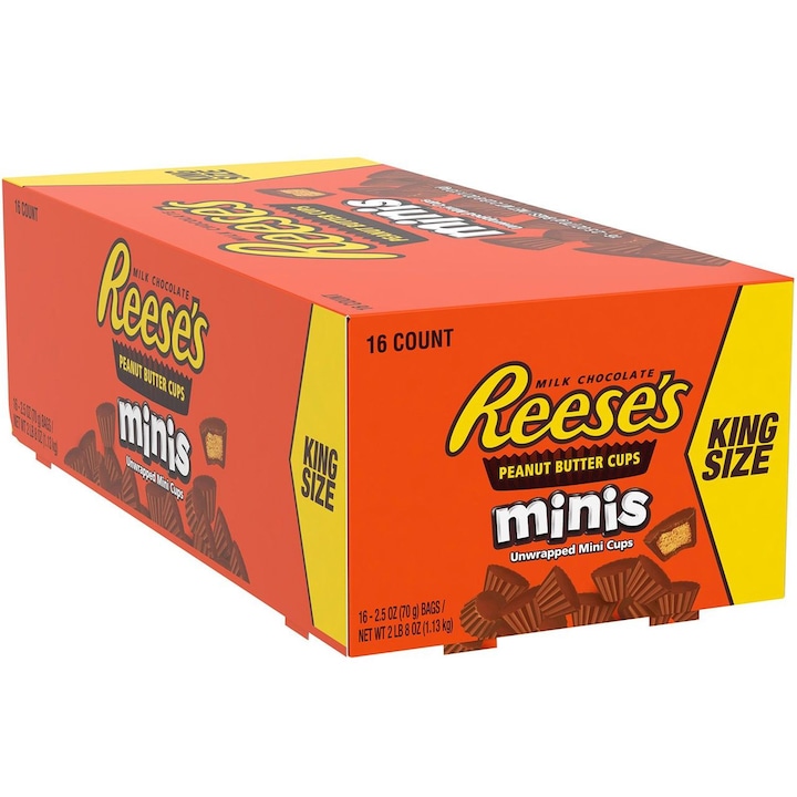 Комплект Reese's Minis, Без Глутен, 16 x 70г