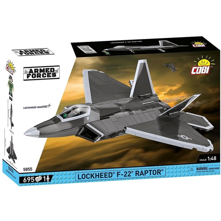 Set de Construit Lockheed F-22 Raptor, 695 piese