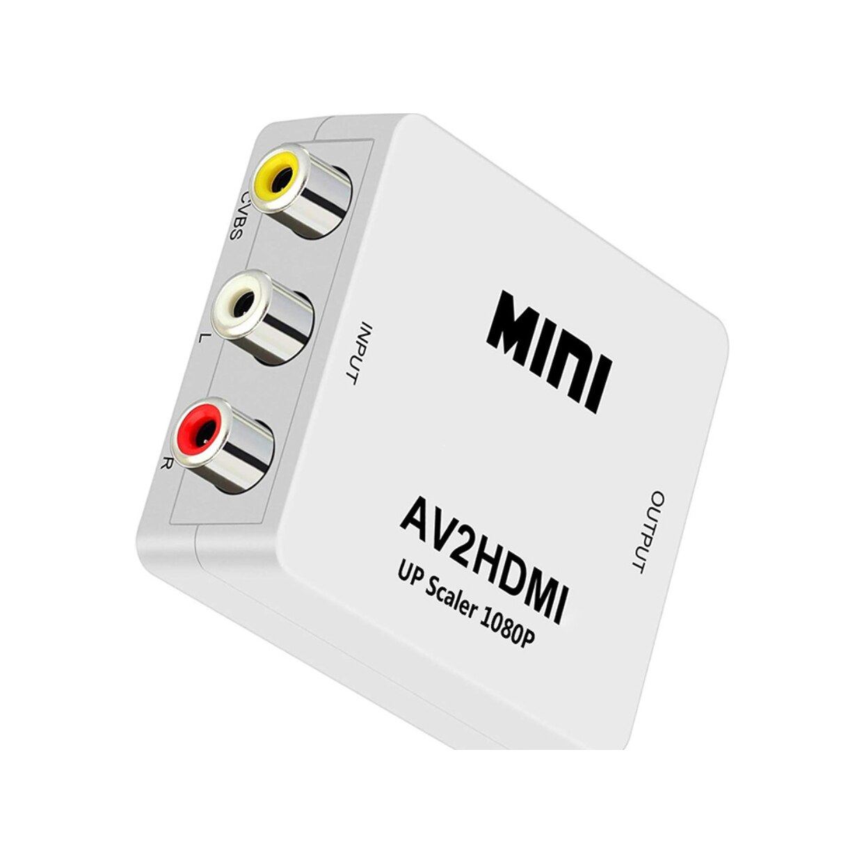 Mini AV(RCA) към HDMI, VGA, Zola® конвертор, full HD, 1080p, стерео ...