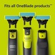 Rezerva OneBlade QP225/50, pentru piele-ultra sensibila, otel inoxidabil, umed si uscat, compatibil cu Philips OneBlade si OneBladePro, Nybgyy®