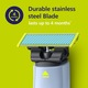 Rezerva OneBlade QP225/50, pentru piele-ultra sensibila, otel inoxidabil, umed si uscat, compatibil cu Philips OneBlade si OneBladePro, Nybgyy®