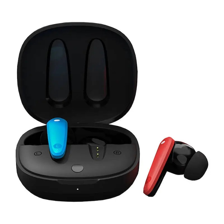 Casti wireless Macvi® Freepods i18, Bluetooth 5.0, Touch Control, HiFi Sound, alb