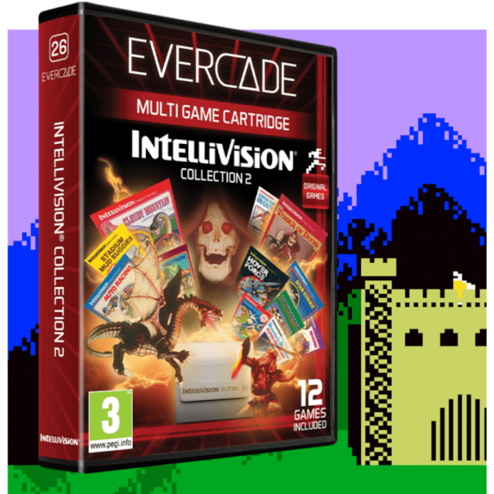 Evercade #26, Játékszoftver csomag, Intellivision Collection 2, 12in1, Retro, Multi Game